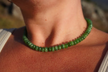 Load image into Gallery viewer, Apple Green Siberian Jade Necklace