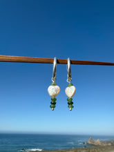 Load image into Gallery viewer, Pearl + Jade Chunky Hoops
