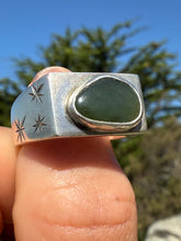 Load image into Gallery viewer, Big Sur Jade Signet Size 9
