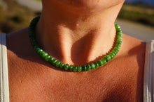 Load image into Gallery viewer, Apple Green Siberian Jade Necklace
