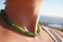 Load image into Gallery viewer, Apple Green Siberian Jade Necklace
