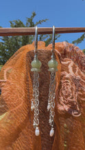 Load and play video in Gallery viewer, Lily of the valley hoops ~ 1
