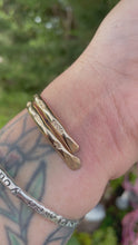 Load and play video in Gallery viewer, Gold Fill Sun Stamp Cuff
